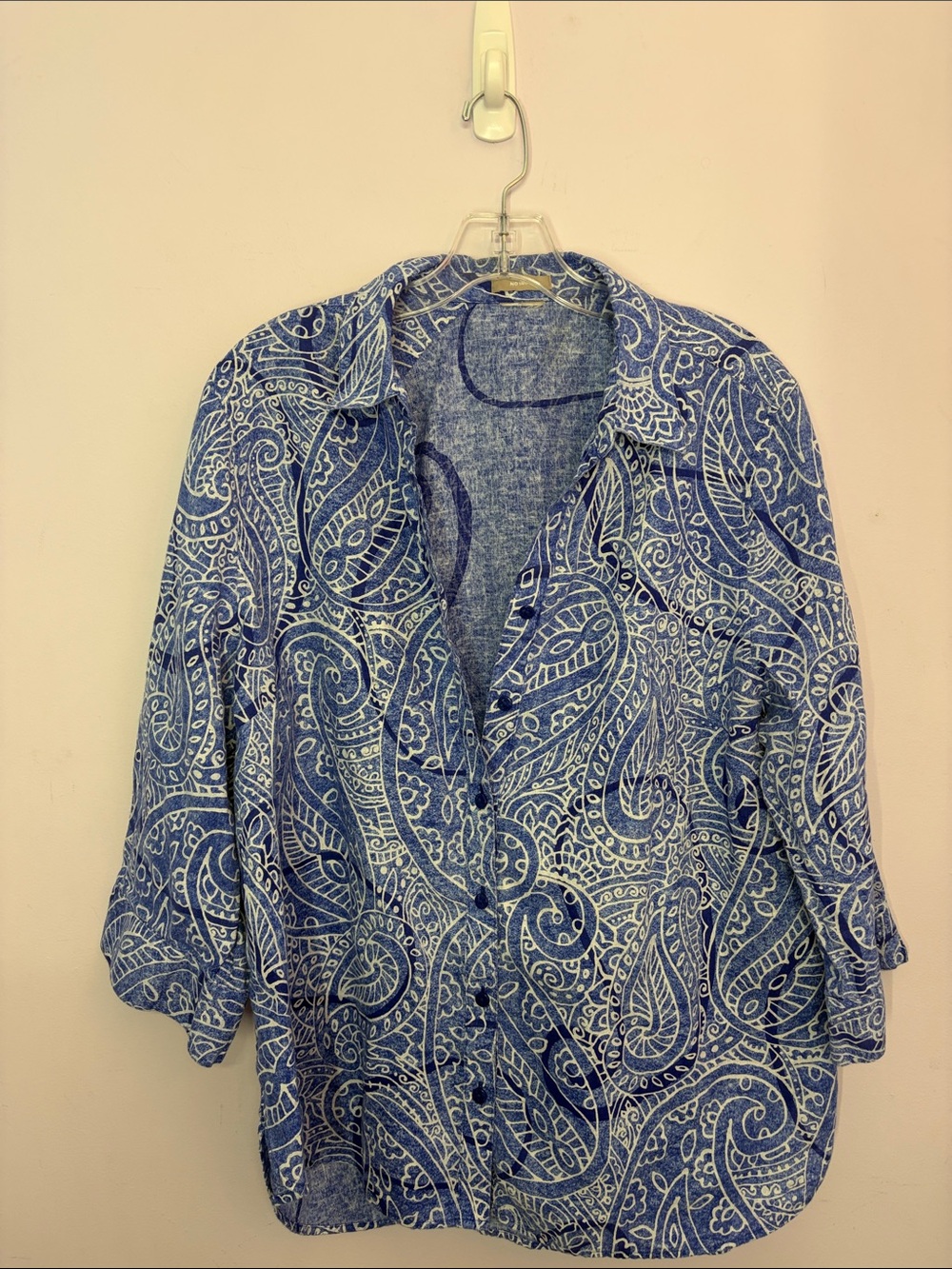 Chico's Linen Button-Down Shirt,EUC,Size XL - Picture 8 of 11